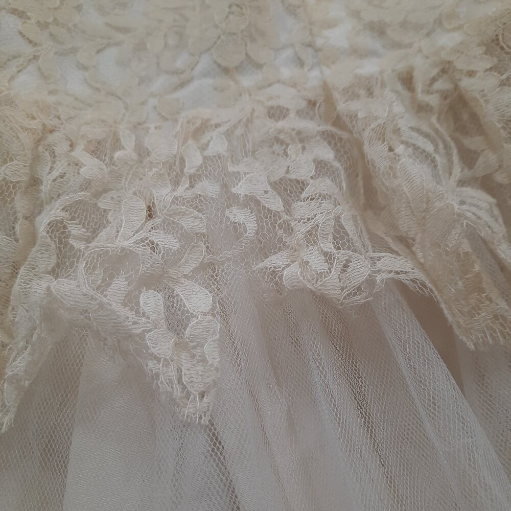 Vtg 40s handmade wedding dress - Picture 12 of 15
